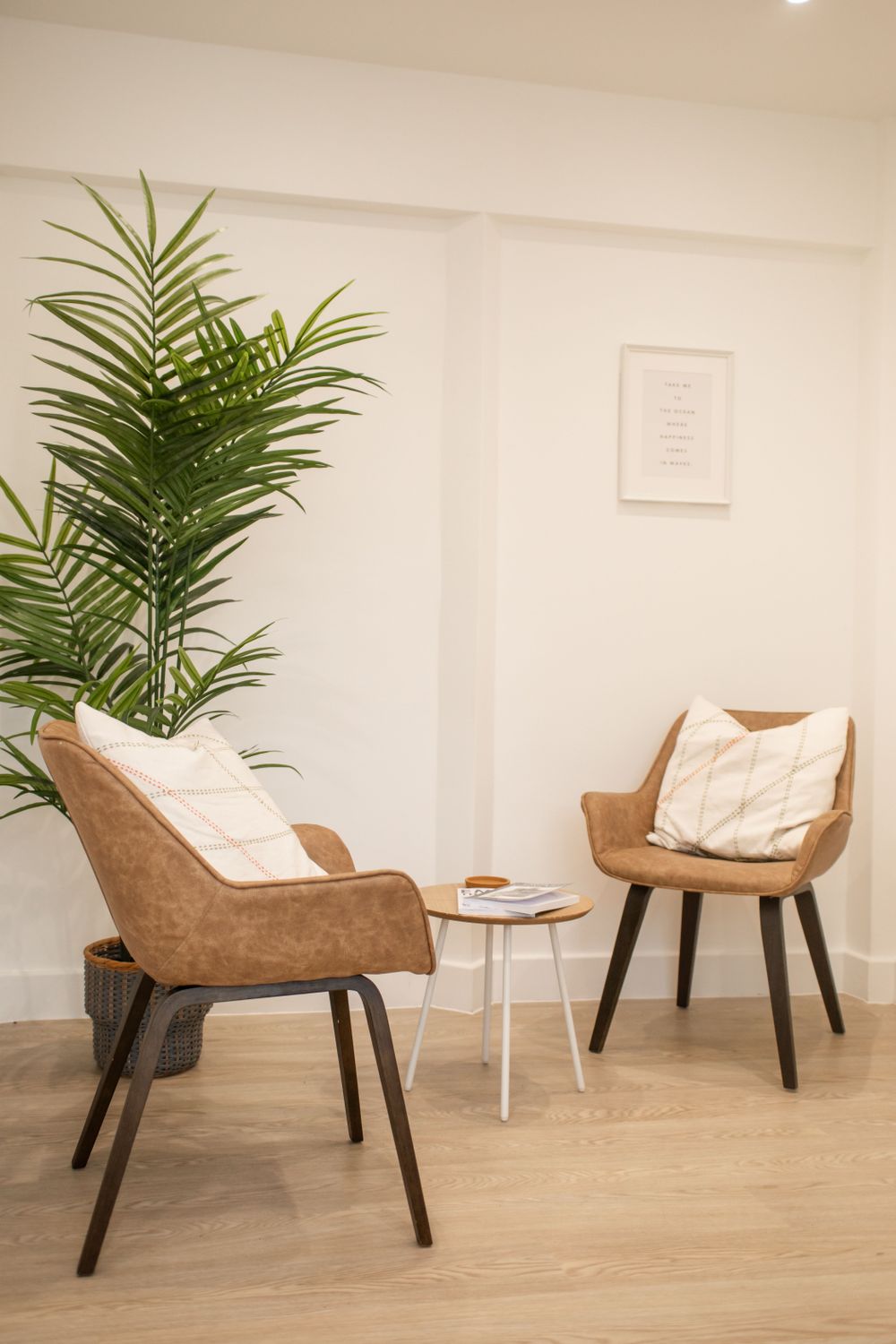 Therapy room offering calm and relaxing space 