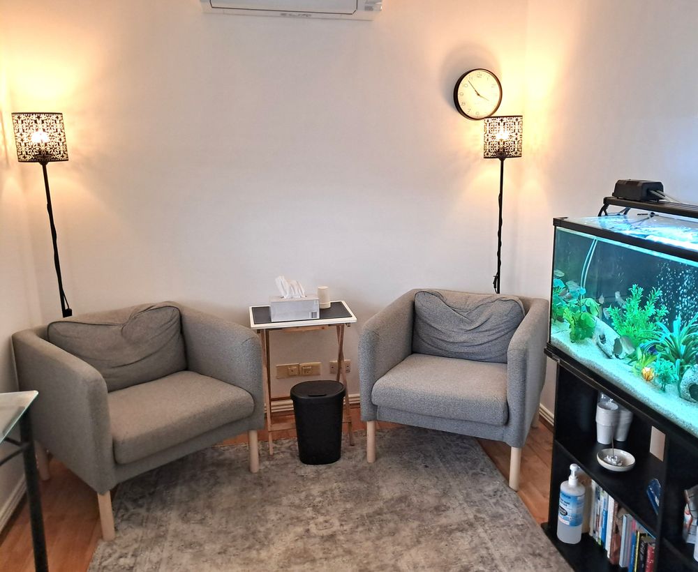 The counselling space.