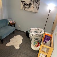 Gallery Photo of Cozy, tranquil and safe . . . the therapy room.