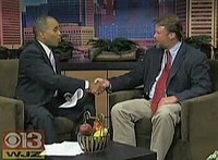 Gallery Photo of Chris interviewed on a Baltimore TV show
