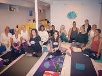 Gallery Photo of Our wine and yoga wellness event was a success.