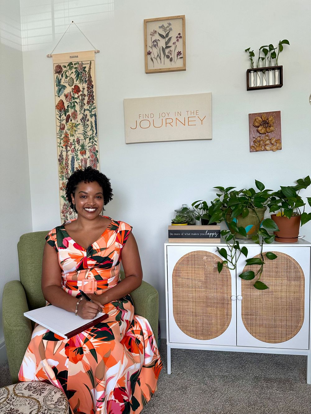A calm, grounded space for virtual sessions, where we slow down, explore, and reconnect with what feels true for you.
