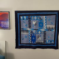 Gallery Photo of Tapestry and "Dune" quote