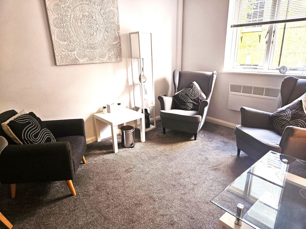 Therapy room in Northcote Road, Battersea, SW11 1NT