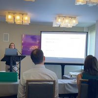 Gallery Photo of Presenting my research on trajectories of change in ACT interventions at the ACBS Annual World Conference in San Francisco (June 16, 2022).