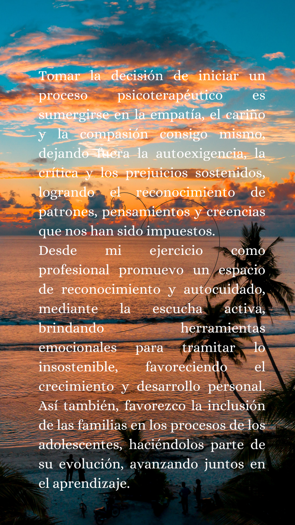 La Psicoterapia desde mi percepción...