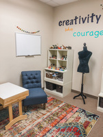 Gallery Photo of using our creative arts room is an option for clients to utilize to aid their recovery process
