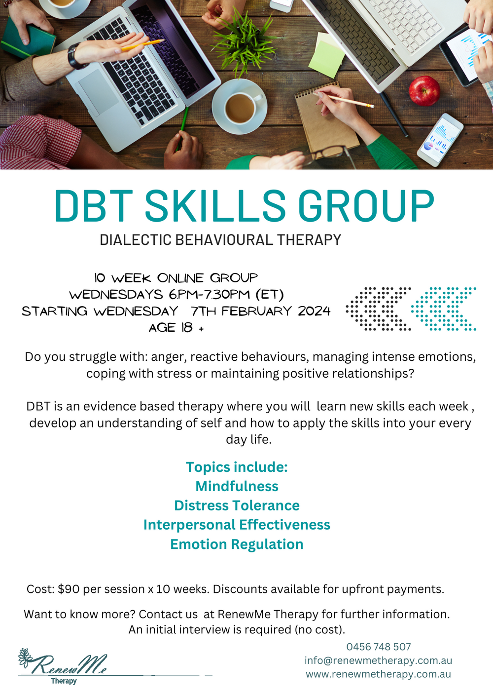 February 2024 DBT Skills Group