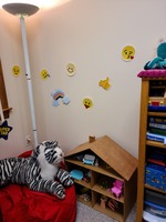 Gallery Photo of The cozy Children's Corner for playing or managing difficult feelings during our sessions.