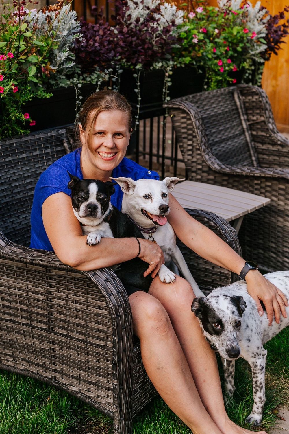 Me and the dogs, my assistants