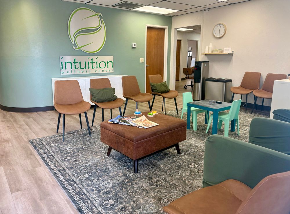 Our waiting room is a great place to relax (or play!) before your therapy session. 