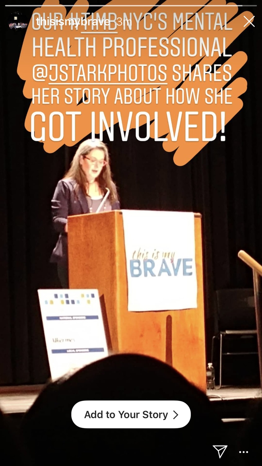 Gallery Photo of It was a tremendous honor to be asked to serve on the panel of 'thisismybrave.org' (Manhattan, NY) as their mental health professional.