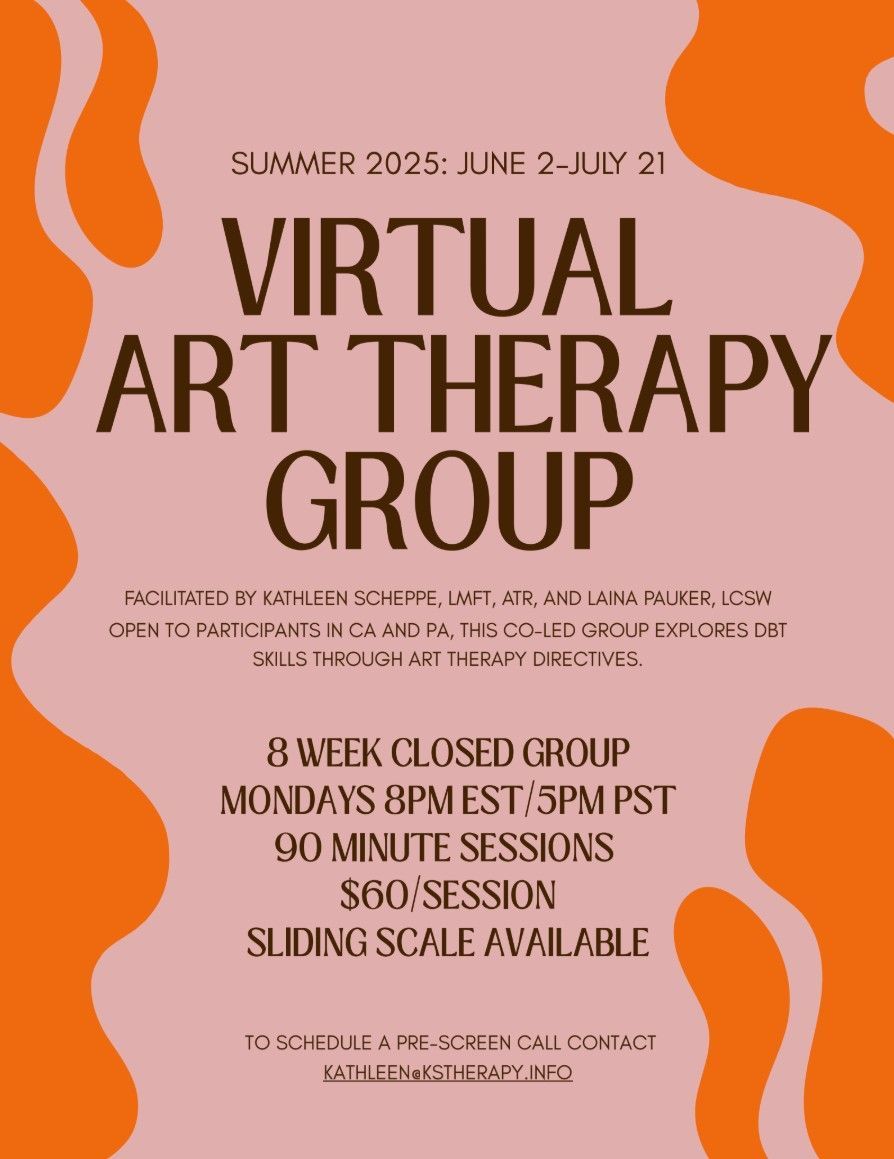 Virtual Group Offering on Mondays 5:00pm PST/8:00pm EST, Summer 2025