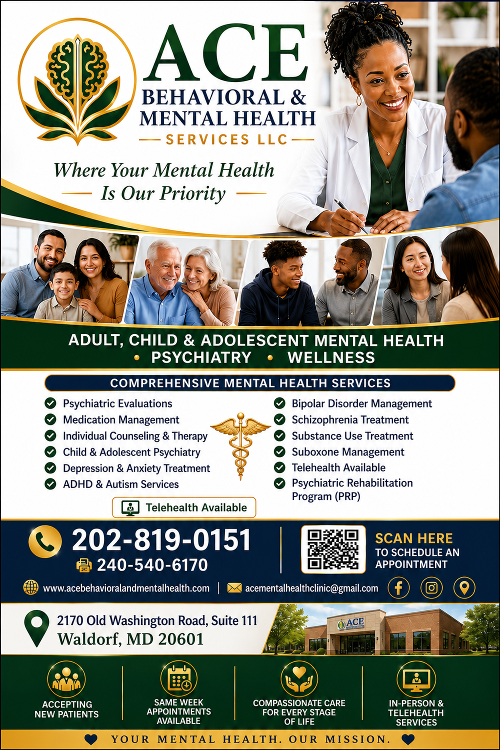 We provide comprehensive behavioral and mental health treatment for children, adolescents, and adults. 