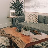 Gallery Photo of Therapy space with authentic natural wood table