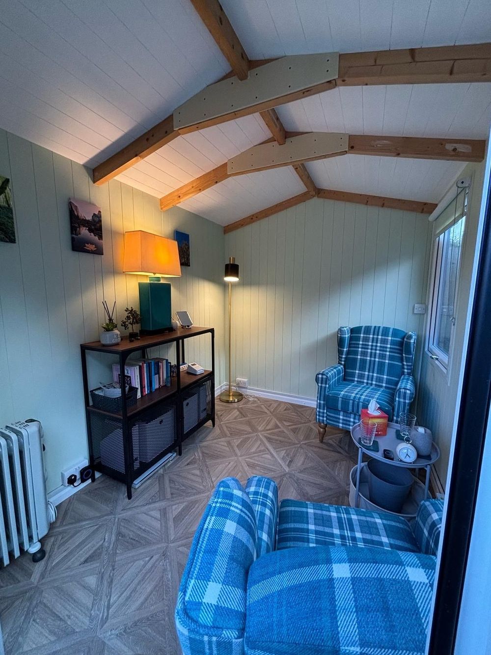 The Willow Pod, where face to face sessions take place