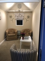 Gallery Photo of I have a dedicated counselling office in my garden which clients enjoy as it offers extra privacy.