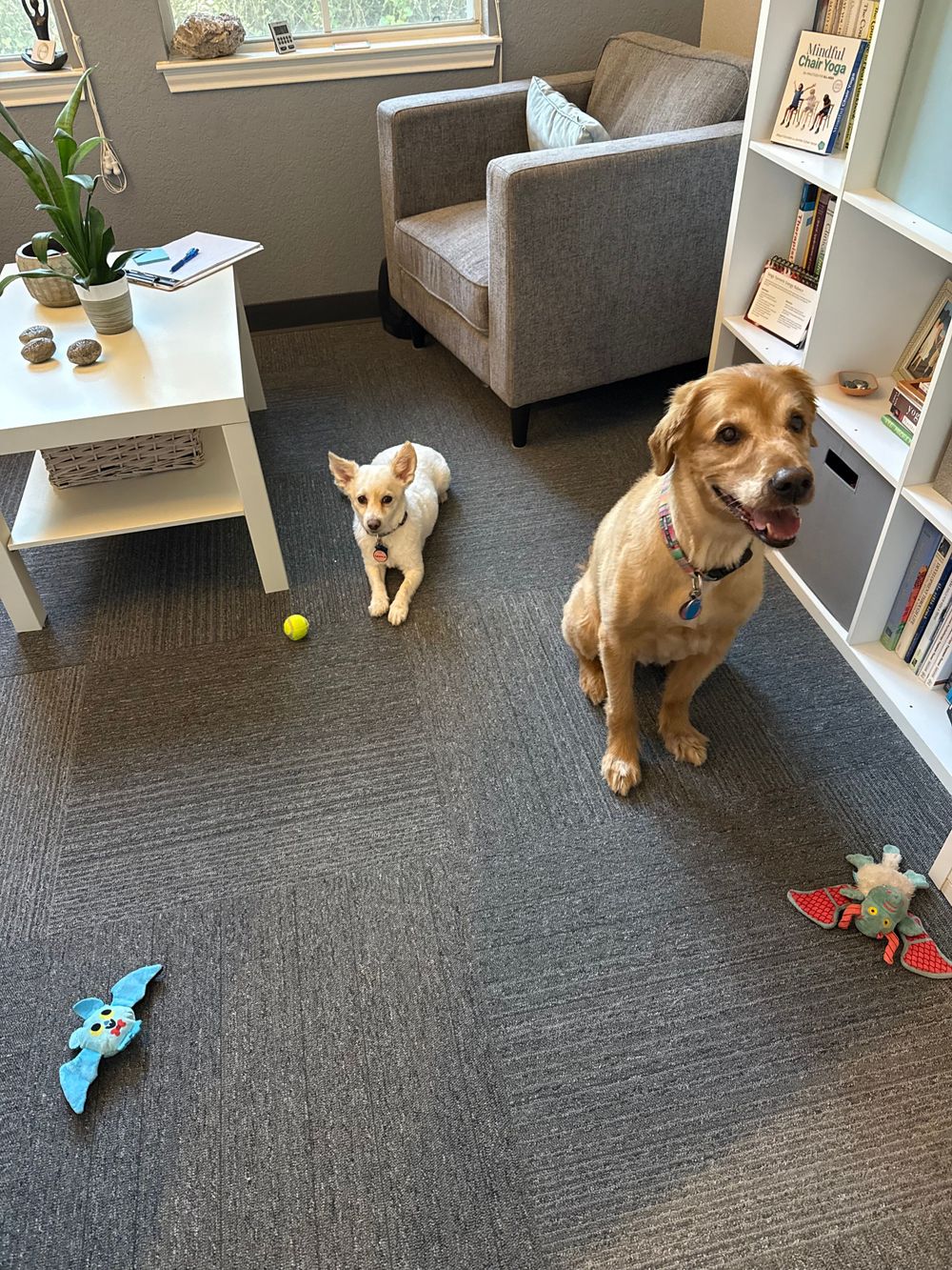Blanca and Ellie ready to share their love at the office!