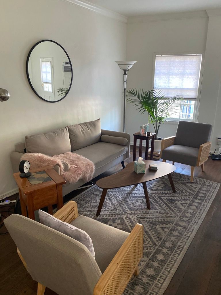 Gallery Photo of My large, airy, private, suite is conveniently located south of Wilshire in Westwood, with large open windows  and indoor/outdoor waiting areas. 