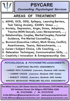 Gallery Photo of Areas of counselling psychologist treatment services in Pretoria East and Centurion.