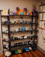 Gallery Photo of Retail includes: crystals, smudge sticks, journaling supplies; art pieces and more!