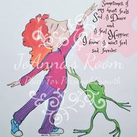 Gallery Photo of JoAnna & The Spirit Frog, an original affirmation and meditation card series for children.   