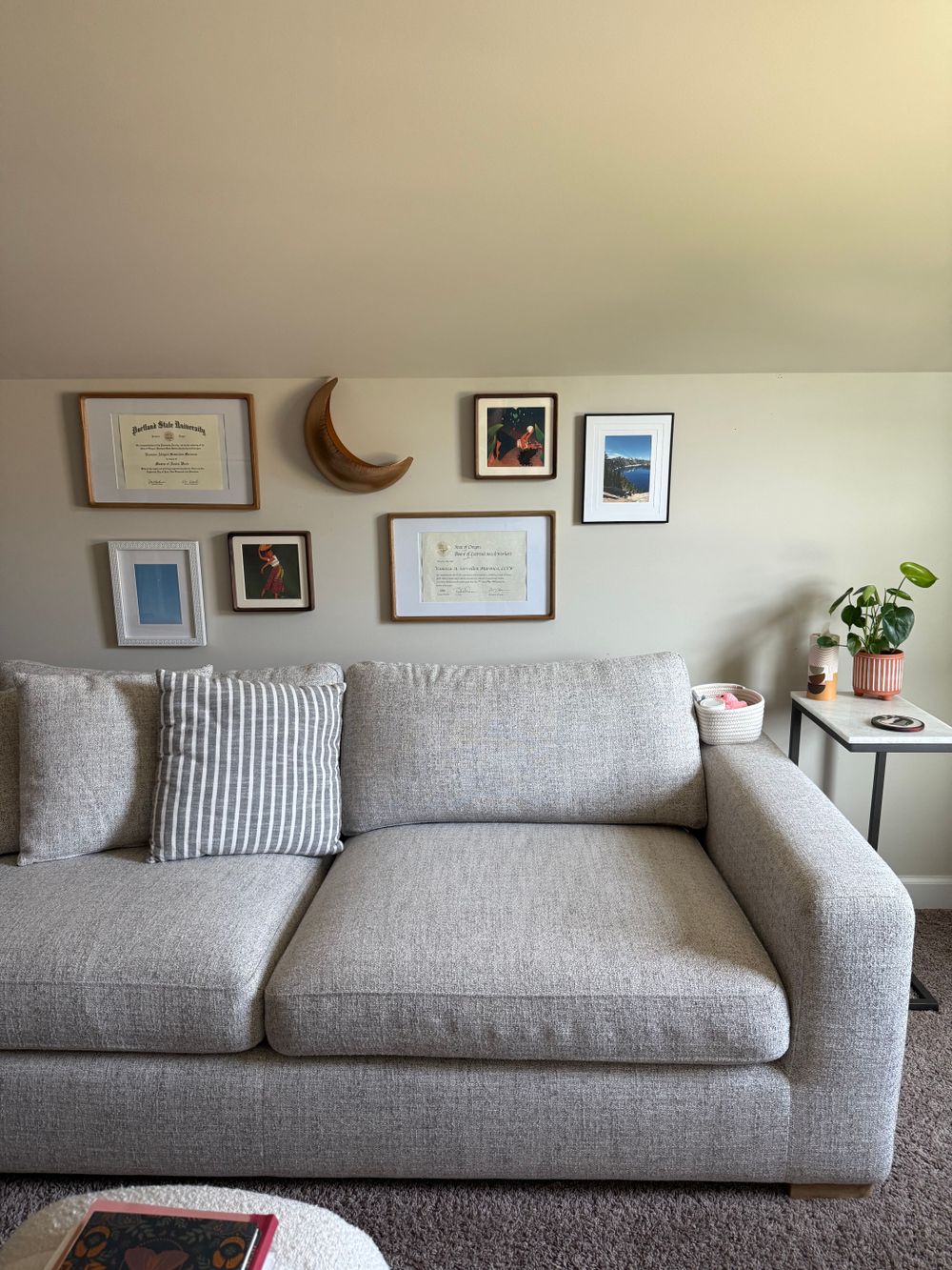 Although my practice is fully virtual, I still try to make my space cozy and a space I truly enjoy. 