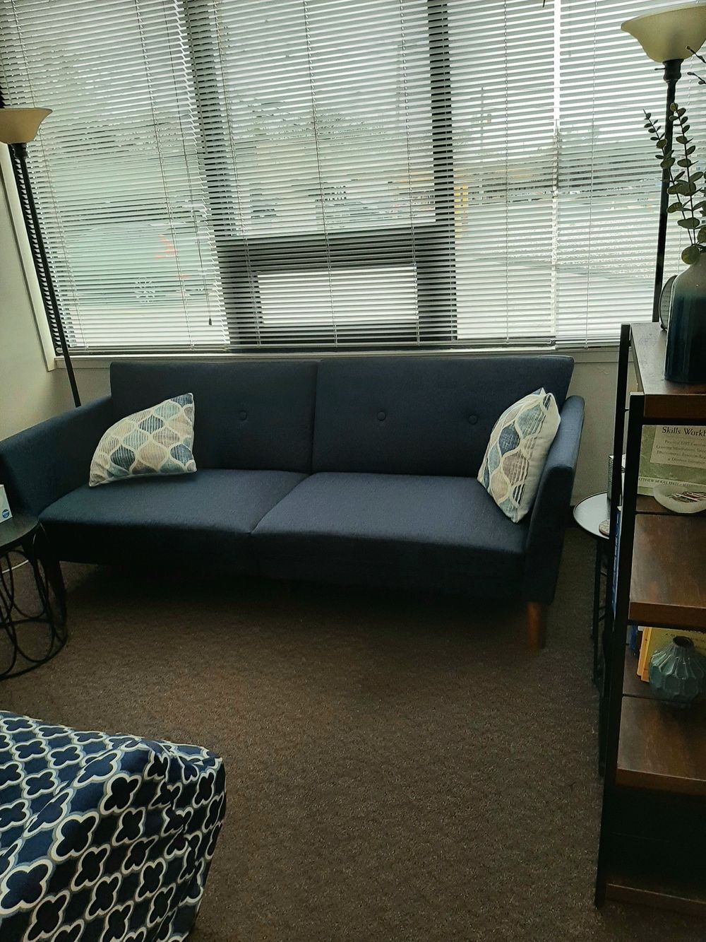 A view of the in person office