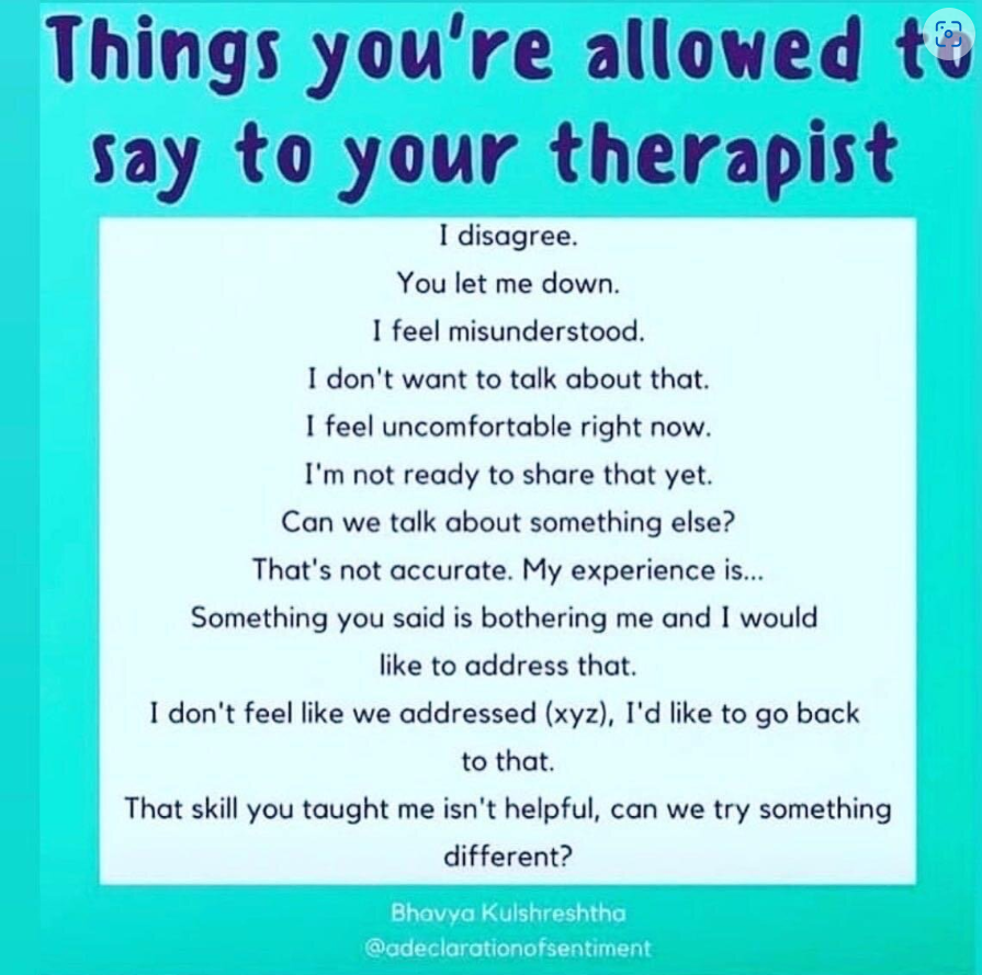 I encourage all my clients to use these phrases if ever they feel the need to.