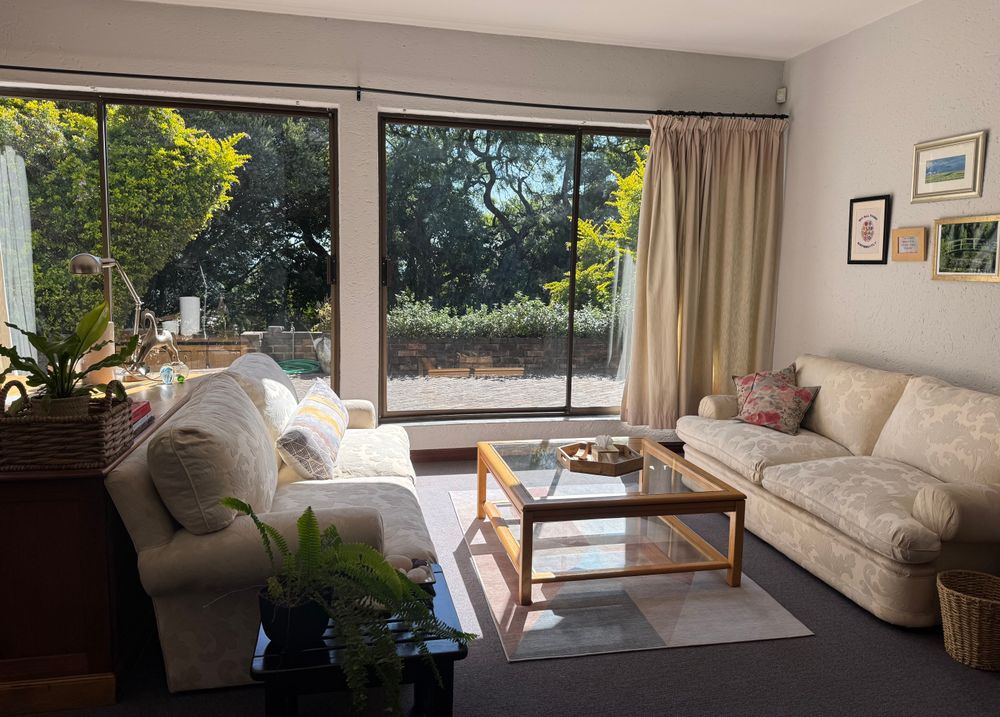 My therapy space is warm, comfortable and brings you closer to nature.
