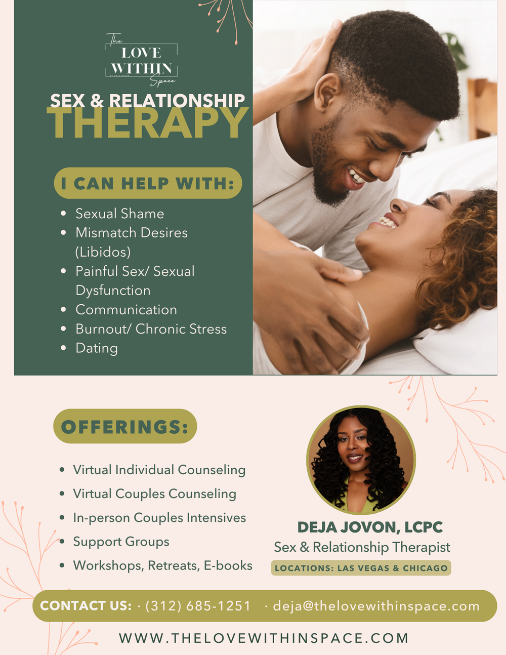 Services for individuals and couples provided by DeJa Jovon