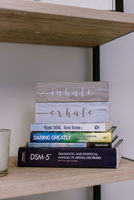 Gallery Photo of I love suggesting books that will be a great fit for clients and their work. I find that it is a good way to working on yourself outside of session.