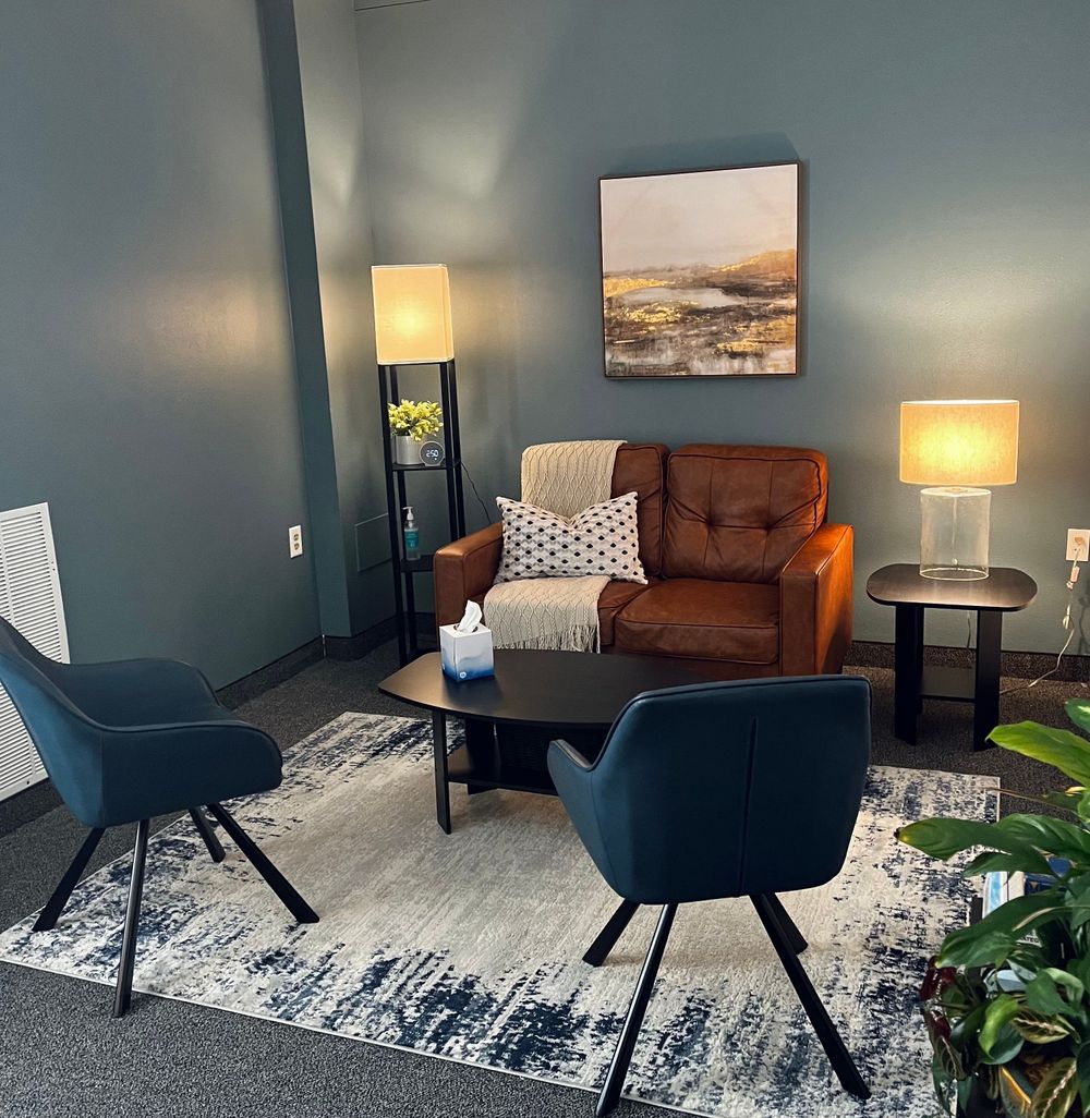 My goal is to create a comfortable and soothing environment for all of my clients! This what you'll see when first entering my office!