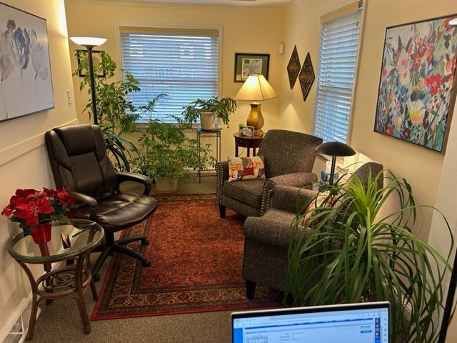 This is the warm, safe and inviting space of my office.