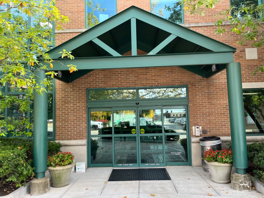 Entrance on Shady Avenue