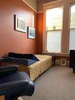 Gallery Photo of Therapist's view of the couch.