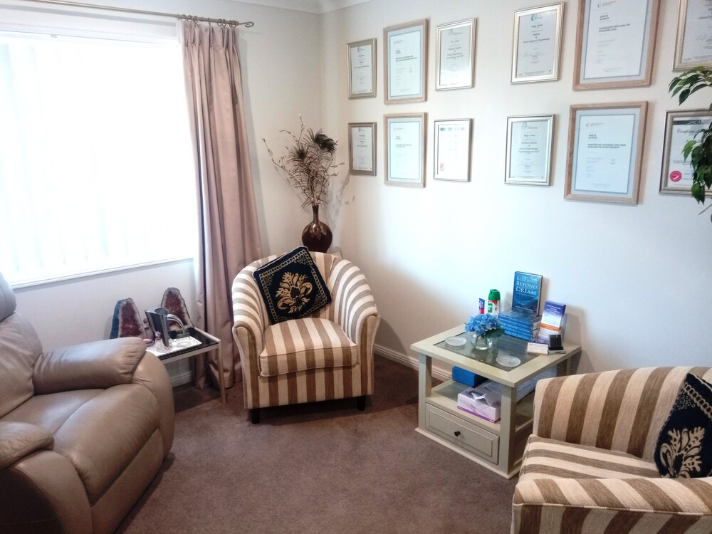 Our therapy room is a warm, cosy, inviting and safe place for you and your loved ones.