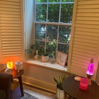 Gallery Photo of From live plants to a lava lamp, this office is as unique and beautiful as you are.