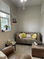 Gallery Photo of Calm cozy landing for sitting, talking, listening, asking, relaxing, zoning, inspiring, and figuring it all out.