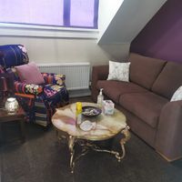 Gallery Photo of My calm counselling room. Peaceful and contained. For those attending face to face this is where you will be. This will be our space together. 