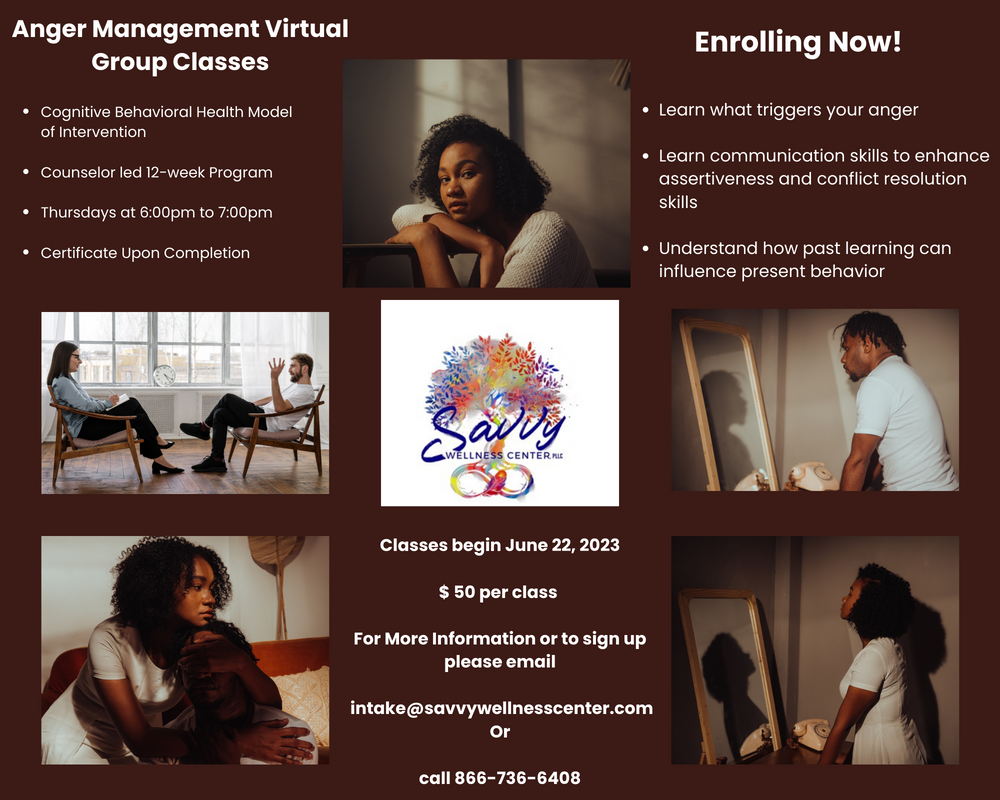 Anger Management Group Classes
Enroll Now!