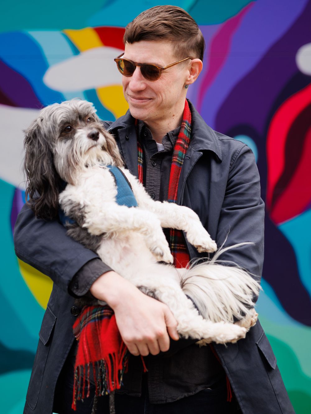 My psychiatric service animal and I.