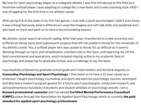 Gallery Photo of A little about my Sport Psych Story