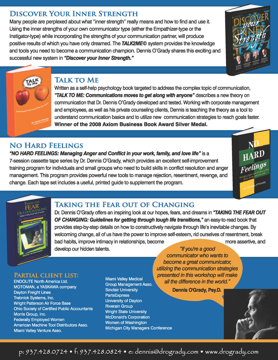 Dr. Dennis O'Grady, PsyD, MA, Psychologist, Dayton, OH, 45459