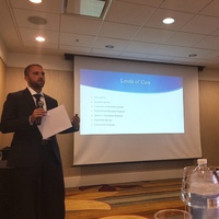 Gallery Photo of Executive Director Sam Bierman presents at the Caron Treatment Center's "Age of Addiction" event in Towson, MD