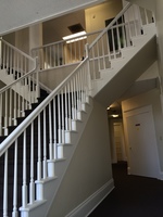Gallery Photo of Staircase to upstairs offices.