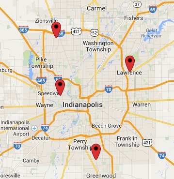Gallery Photo of Four locations in Indianapolis, IN!