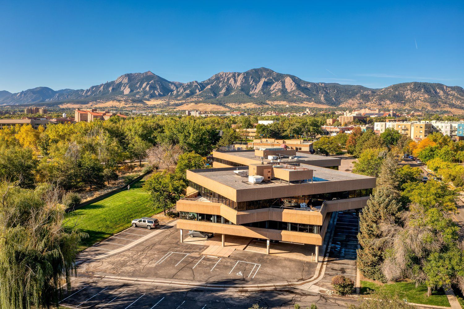 Gallery Photo of A view of the Boulder Healing hub from above
