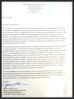 Gallery Photo of Letter of Recommendation - Laguna Beach Counselor