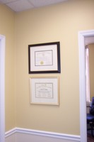 Gallery Photo of Throughout our offices each of our clinicians have their credentials framed for viewing.